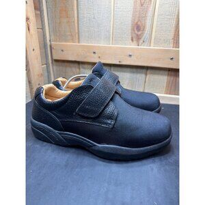 Dr. Comfort Brian X 11.5XW Mens Shoes Black Leather & Lycra Double Depth Design